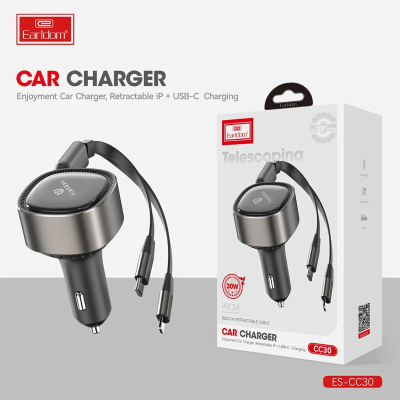 شارژر فندکی فست شارژ Earldom ES-CC30 3A 30W