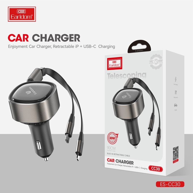 شارژر فندکی فست شارژ&nbsp;Earldom ES-CC30 3A 30W