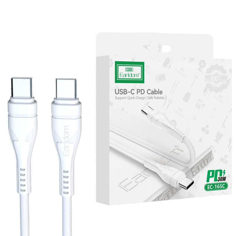 کابل تبدیل فست شارژ Earldom EC-165C Type-C To Type-C PD&nbsp;30W 1m