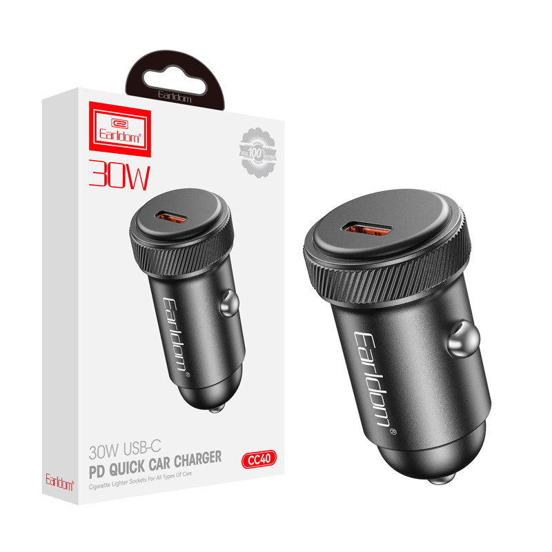 شارژر فندکی فست شارژ Earldom ES-CC40 3A PD 30W
