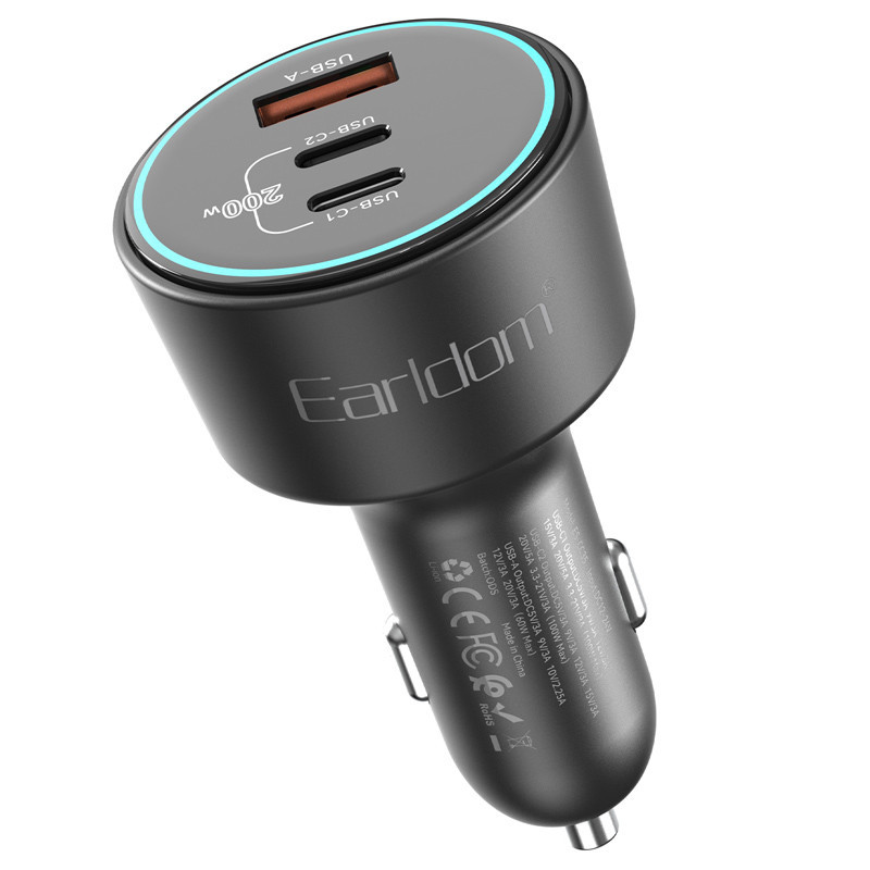 شارژر فندکی فست شارژ Earldom ES-CC35 PD 3A 200W