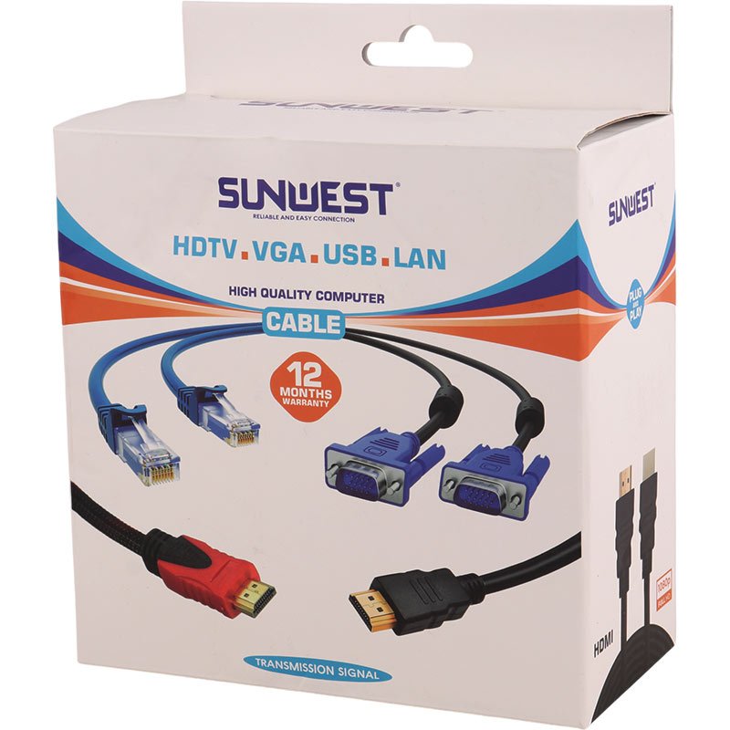 کابل VGA 3+6 سان وست Sunwest طول 15 متر