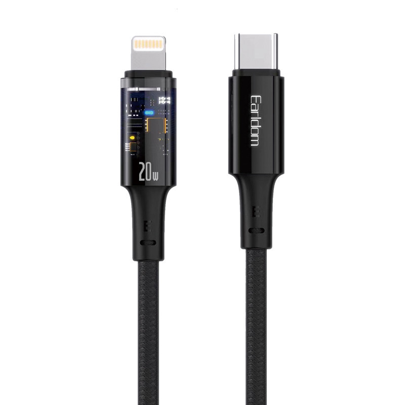 کابل تبدیل فست شارژ Earldom EC-162i Type-C To Lightning 20W 2m