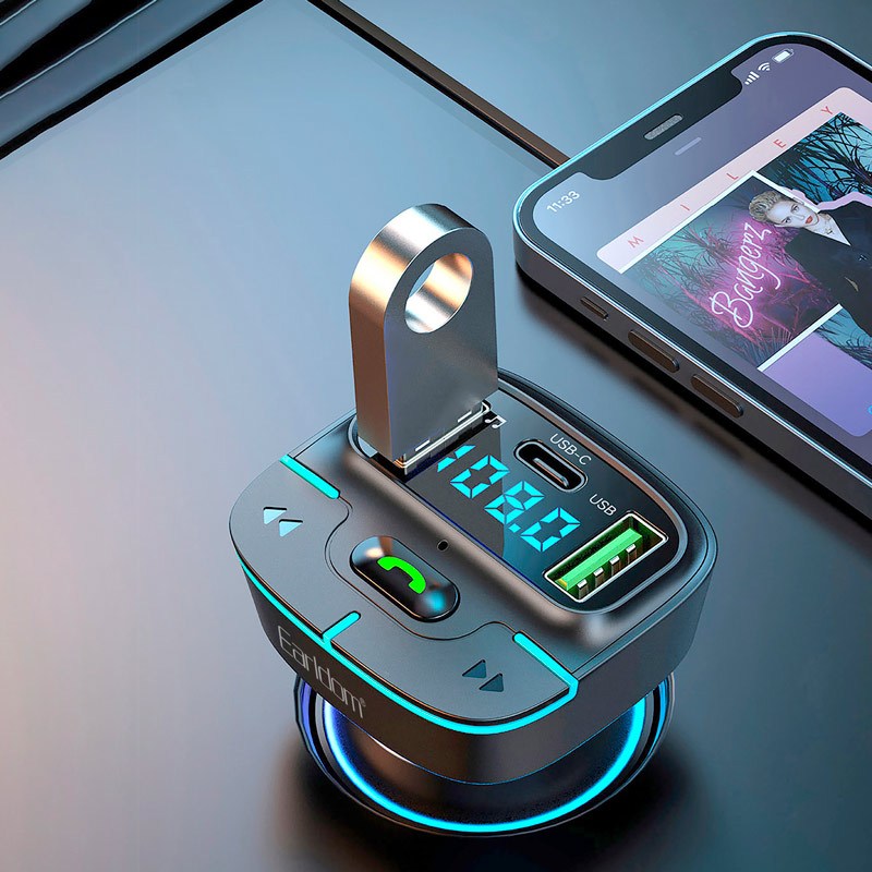 شارژر فندکی + FM Player بلوتوثی Earldom ET-M101