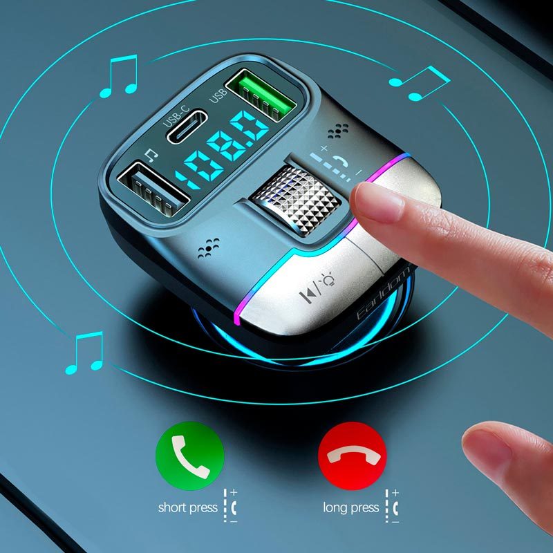 شارژر فندکی + FM Player بلوتوثی Earldom ET-M100