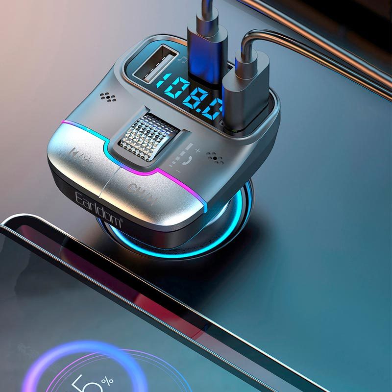 شارژر فندکی + FM Player بلوتوثی Earldom ET-M100