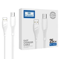 کابل کوتاه میکرو یو اس بی فست شارژ Earldom EC-163M 2.4A 25cm