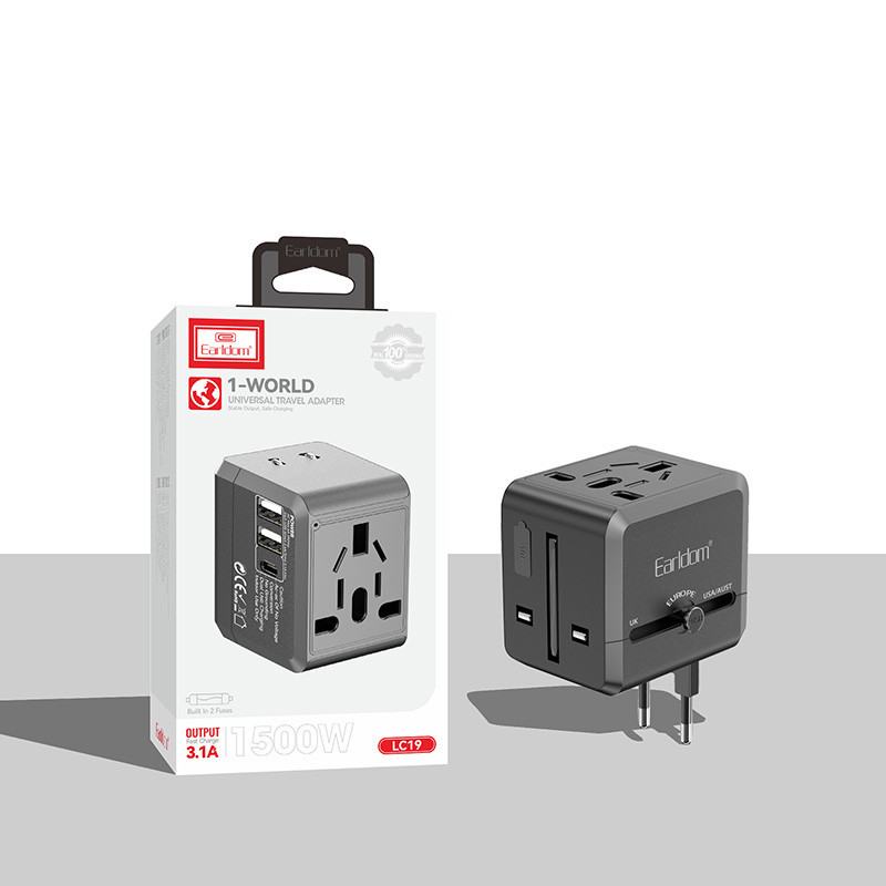 شارژر دیواری 12 وات ارلدام ES-LC19 3Port 3.1A