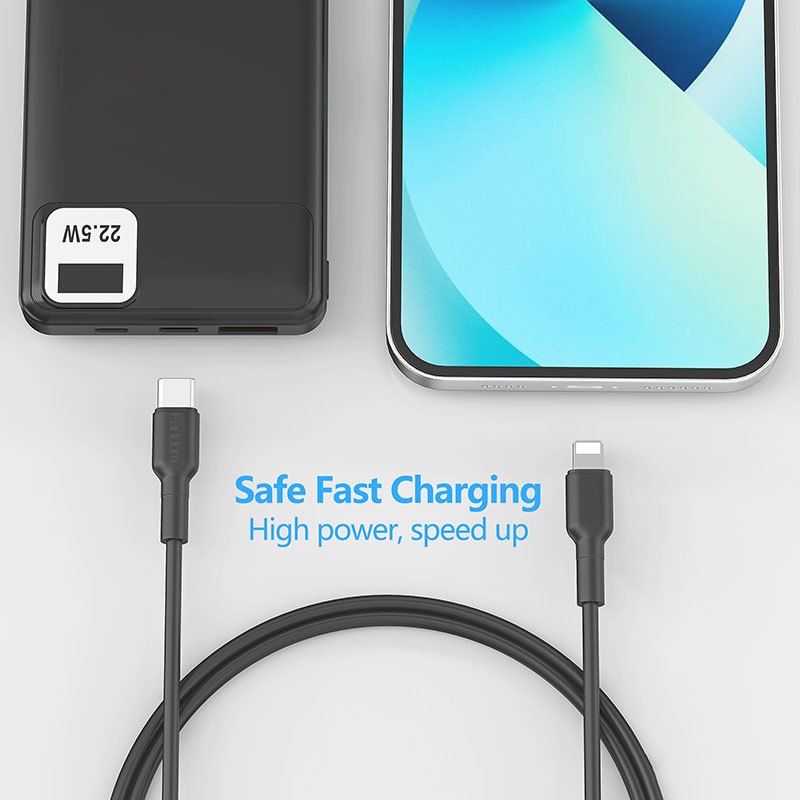 کابل تبدیل فست شارژ Earldom EC-198C-L Type-C To Lightning 30W 1m