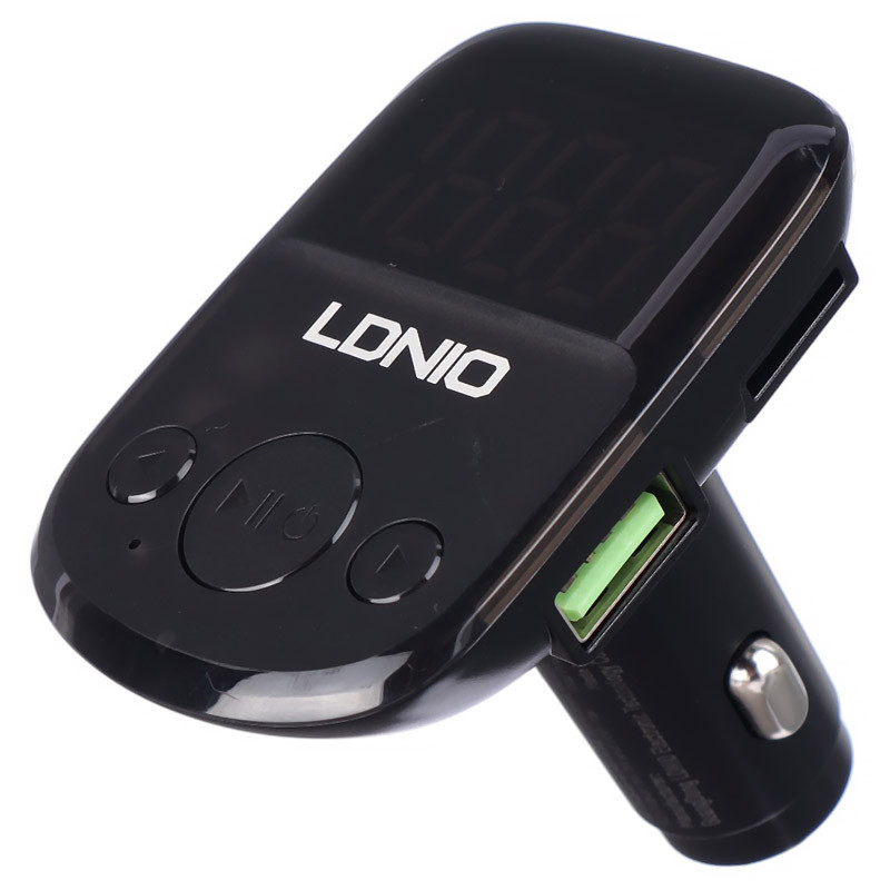 شارژر فندکی + FM Player بلوتوثی Ldnio C706Q + کابل میکرو یو اس بی