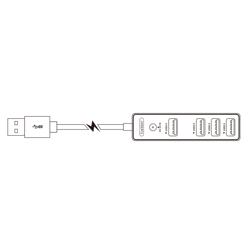 هاب 4 پورت USB 3.0 ارلدام ET-HUB07