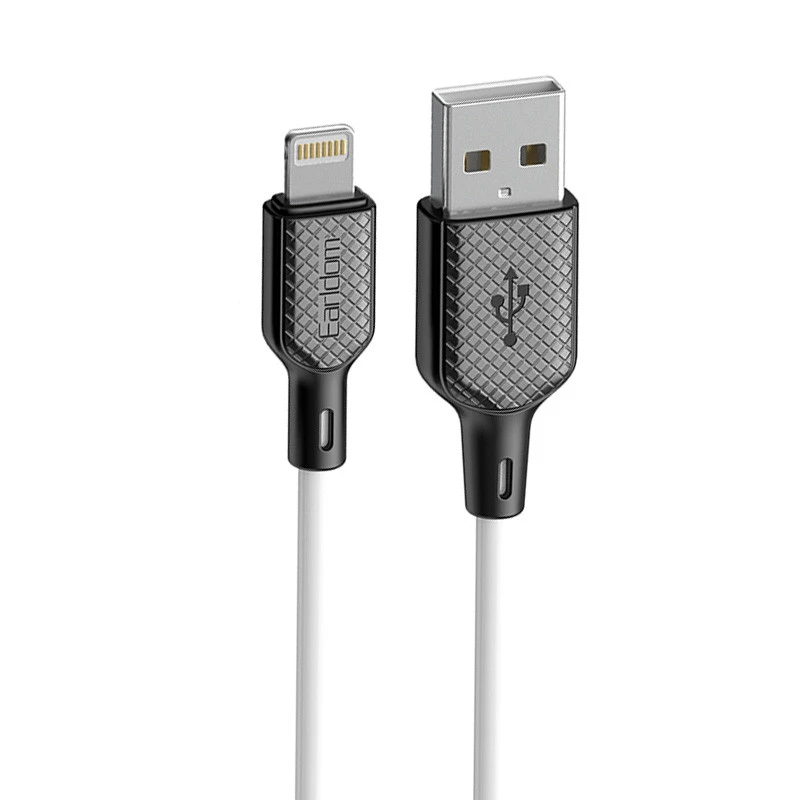 کابل لایتنینگ فست شارژ 3 آمپر ارلدام EC-154i طول 1 متر