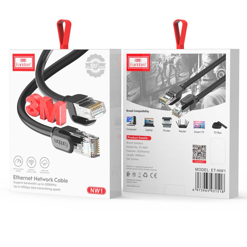 کابل شبکه Earldom ET-NW1 CAT6 3m