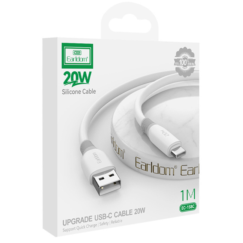 کابل تایپ سی فست شارژ Earldom EC-158C 20W 1m