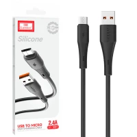کابل میکرو یو اس بی فست شارژ Earldom EC-185M 2.4A 1m