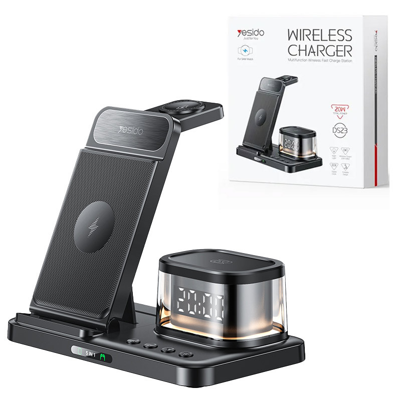شارژر بی سیم فست شارژ و استند رومیزی Yesido DS23 15W