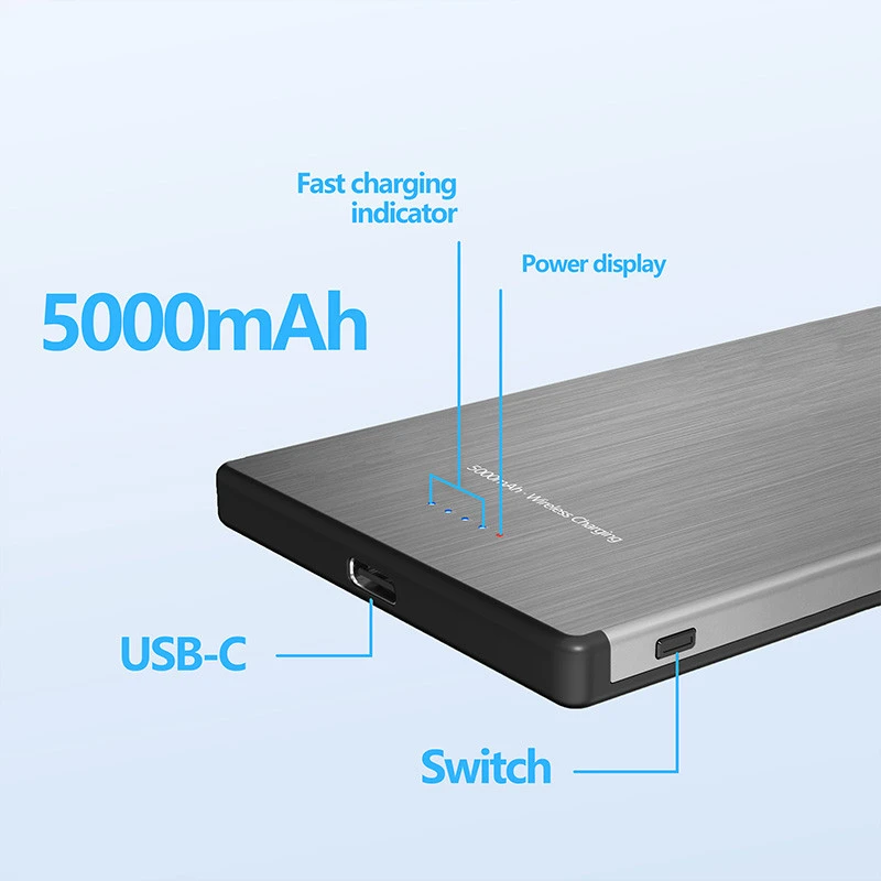 پاوربانک بی سیم فست شارژ 5000 ارلدام Earldom ET-PD42 PD 22.5W