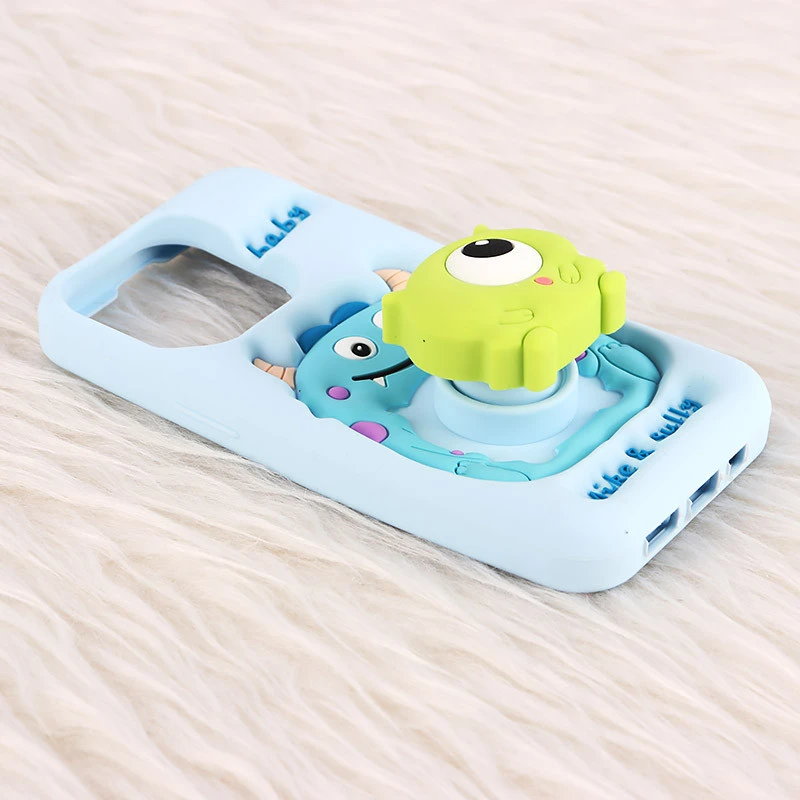 قاب عروسکی Vip Max آیفون iPhone 13 Pro / 14 Pro / 15 Pro پاپ سوکت دار طرح Mike & Sully