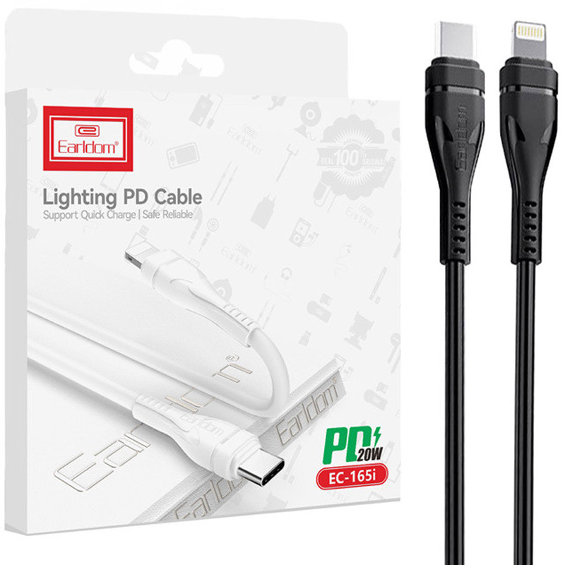کابل تبدیل فست شارژ Earldom EC-165i Type-C To Lighting QC PD 20W 1m