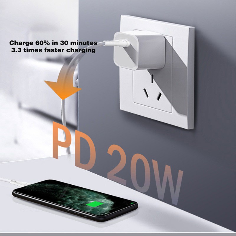 کابل تبدیل فست شارژ Earldom EC-165i Type-C To Lighting QC PD 20W 1m