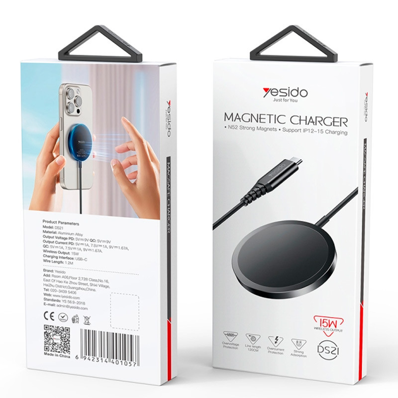 شارژر بی سیم فست شارژ Yesido DS21 15W