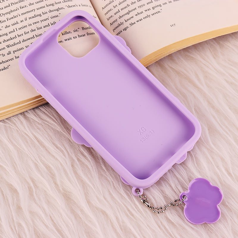 قاب سیلیکونی ژله ای Vip Max آیفون iPhone 13 / 14 طرح پروانه ای آویزدار
