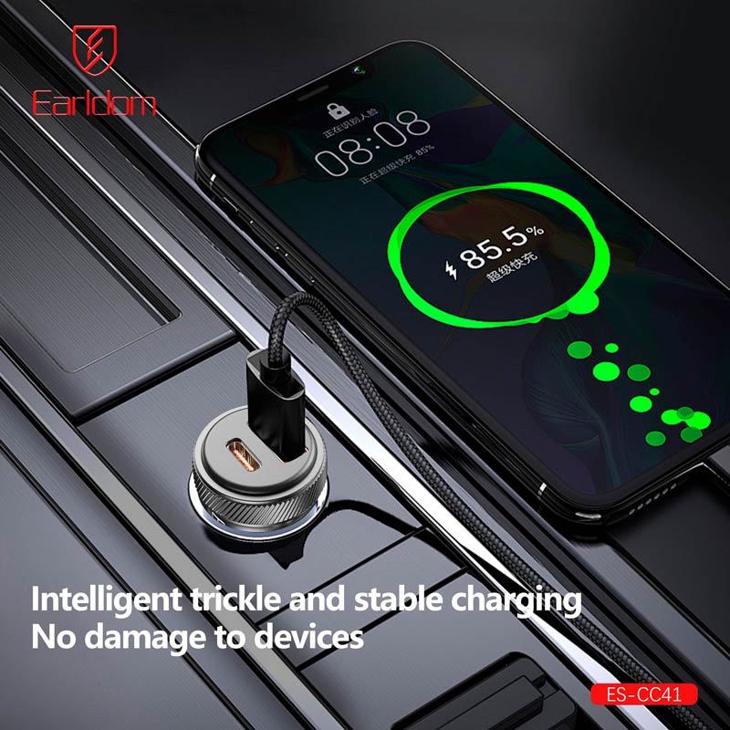 شارژر فندکی فست شارژ Earldom ES-CC41 3A QC 30W