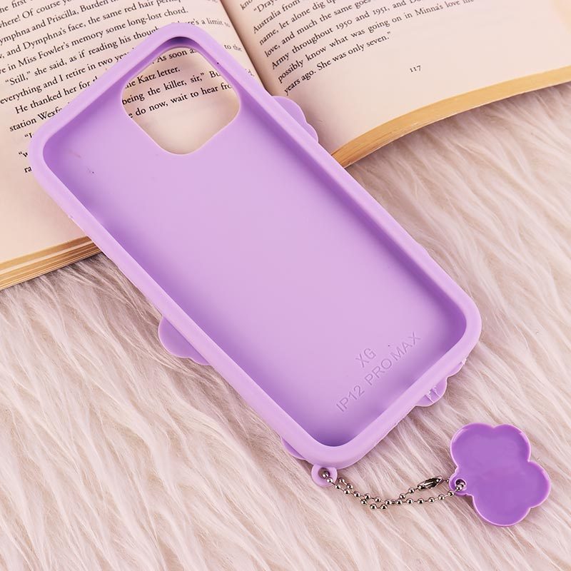 قاب سیلیکونی ژله ای Vip Max آیفون iPhone 12 Pro Max طرح پروانه ای آویزدار