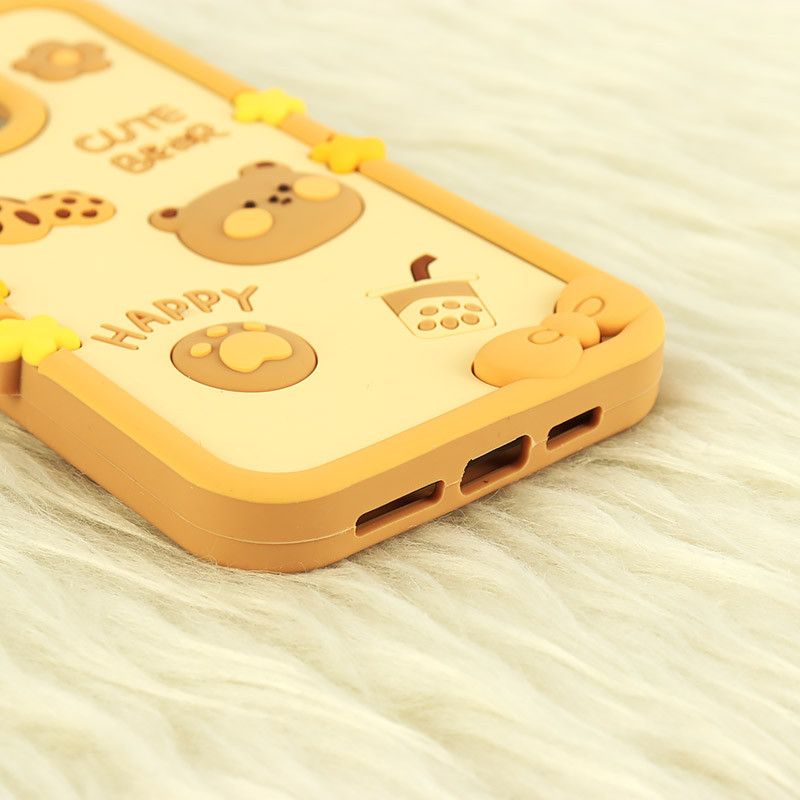 قاب عروسکی Vip Max آیفون iPhone 14 Pro Max / 15 Pro Max طرح Cute Bear Happy