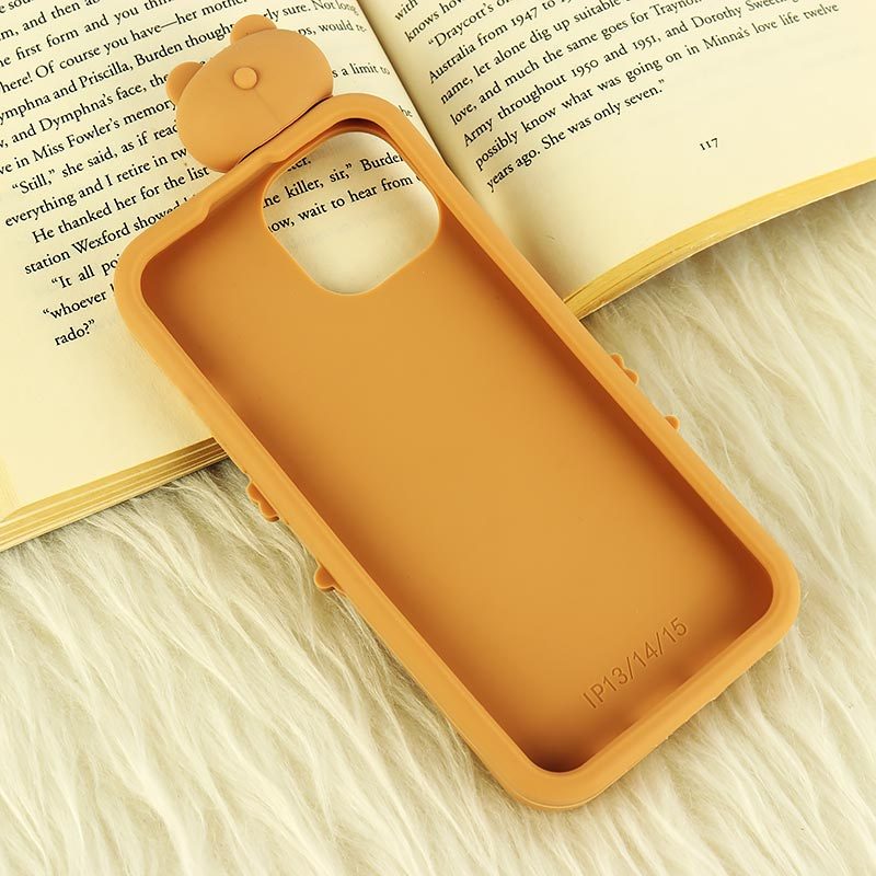 قاب عروسکی Vip Max آیفون iPhone 13 / 14 / 15 طرح Cute Bear Happy
