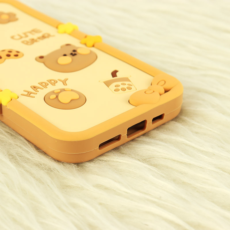 قاب عروسکی Vip Max آیفون iPhone 13 / 14 / 15 طرح Cute Bear Happy