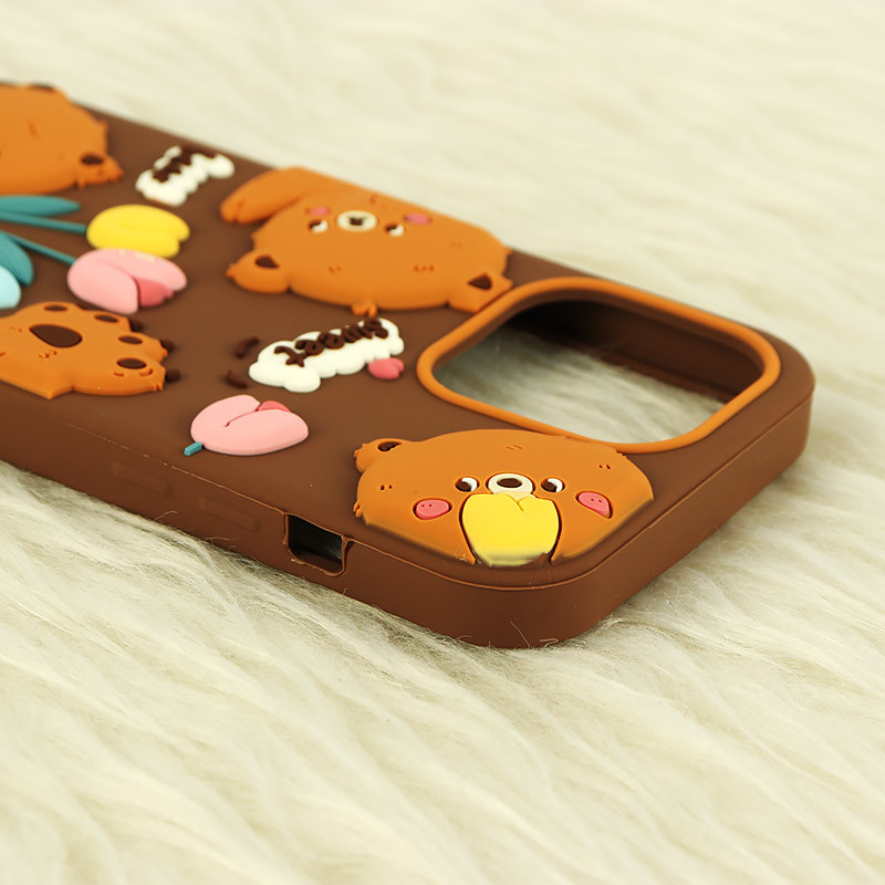 قاب سیلیکونی Vip Max آیفون iPhone 14 Pro Max طرح Sweet Bear آویزدار