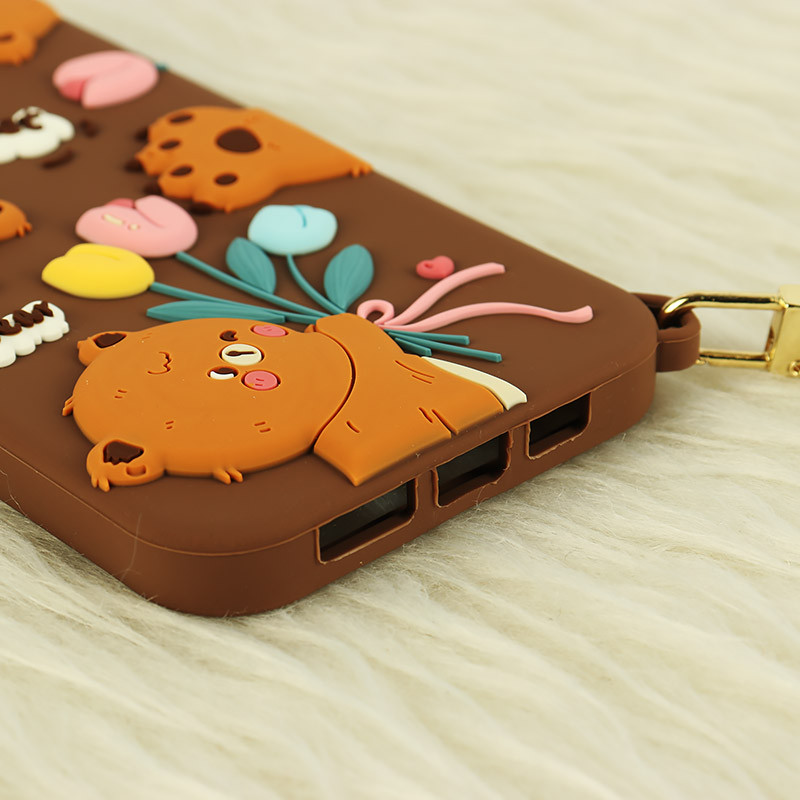 قاب سیلیکونی Vip Max آیفون iPhone 14 Pro Max طرح Sweet Bear آویزدار
