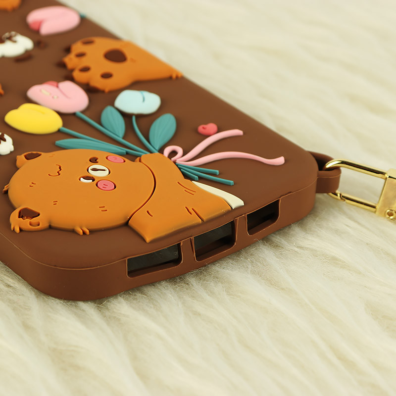 قاب سیلیکونی Vip Max آیفون iPhone 12 Pro Max طرح Sweet Bear آویزدار