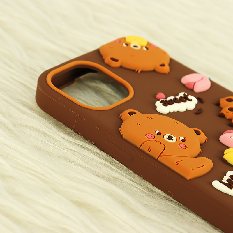 قاب سیلیکونی Vip Max آیفون iPhone 13 / 14 طرح Sweet Bear آویزدار