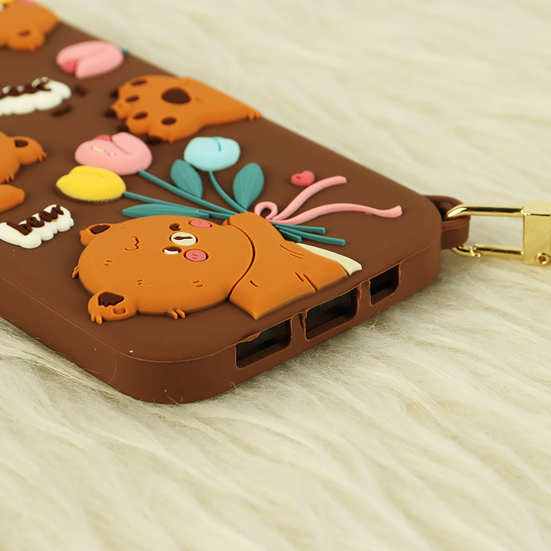 قاب سیلیکونی Vip Max آیفون iPhone 13 / 14 طرح Sweet Bear آویزدار