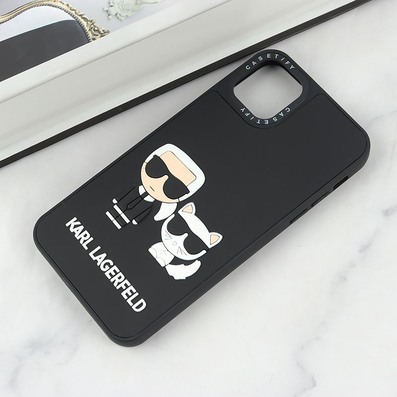 قاب Casetify آیفون iPhone 11 Pro Max طرح Karl Lagerfeld برجسته