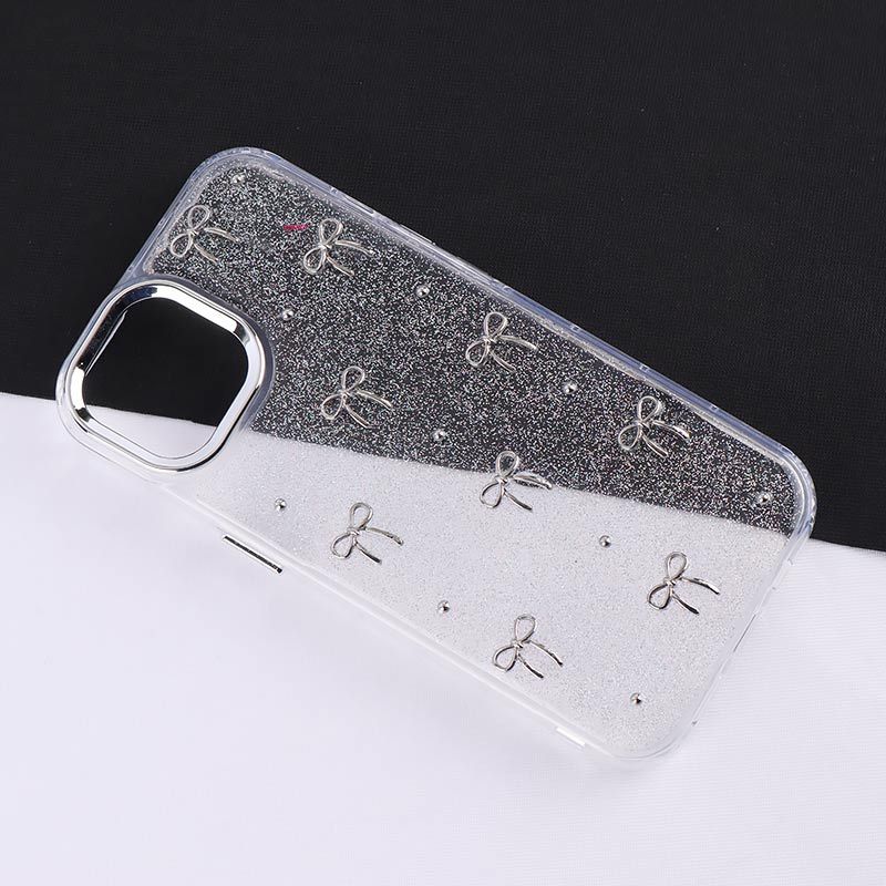 قاب اکلیلی آیفون iPhone 15 طرح پاپیون دور محافظ متال