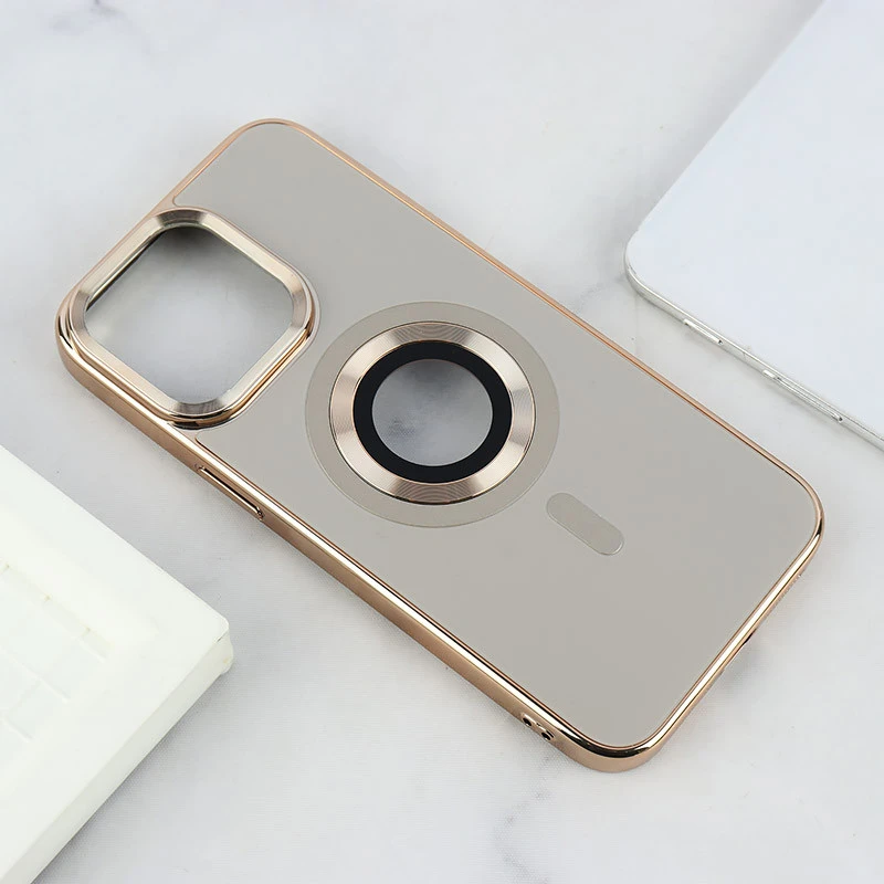 قاب ژله ای مگ سیف Berlia آیفون iPhone 15 Pro Max دور براق