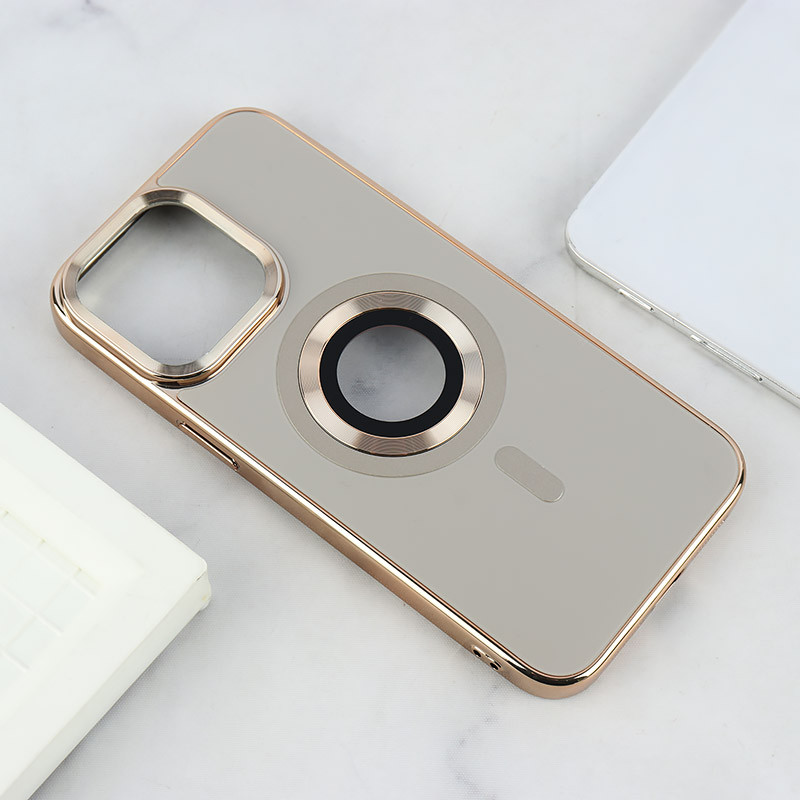 قاب ژله ای مگ سیف Berlia آیفون iPhone 15 Pro Max دور براق