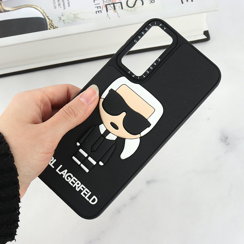 قاب Casetify سامسونگ Galaxy A24 4G طرح Karl Lagerfeld برجسته