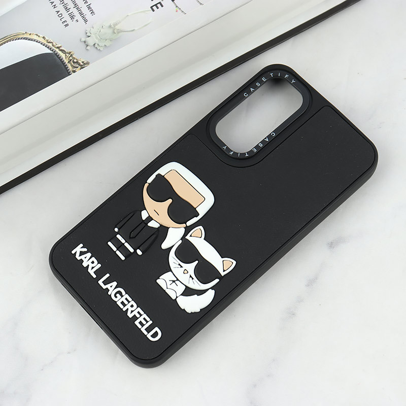 قاب Casetify سامسونگ Galaxy S23 FE 5G طرح Karl Lagerfeld برجسته