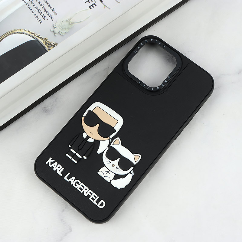 قاب Casetify آیفون iPhone 14 Pro Max طرح Karl Lagerfeld برجسته