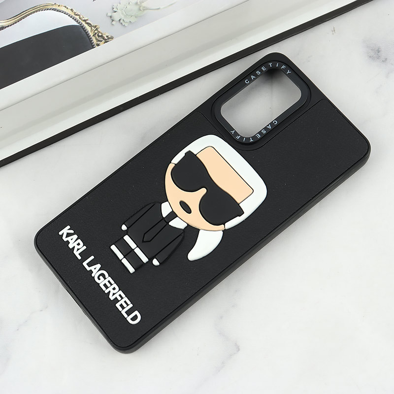 قاب Casetify سامسونگ Galaxy A73 طرح Karl Lagerfeld برجسته