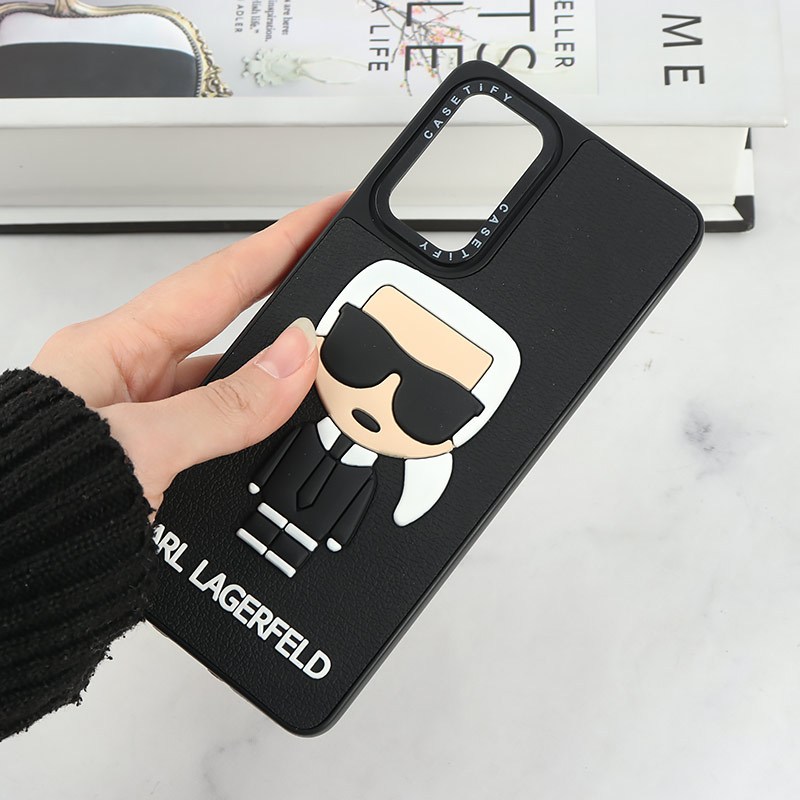 قاب Casetify سامسونگ Galaxy A73 طرح Karl Lagerfeld برجسته