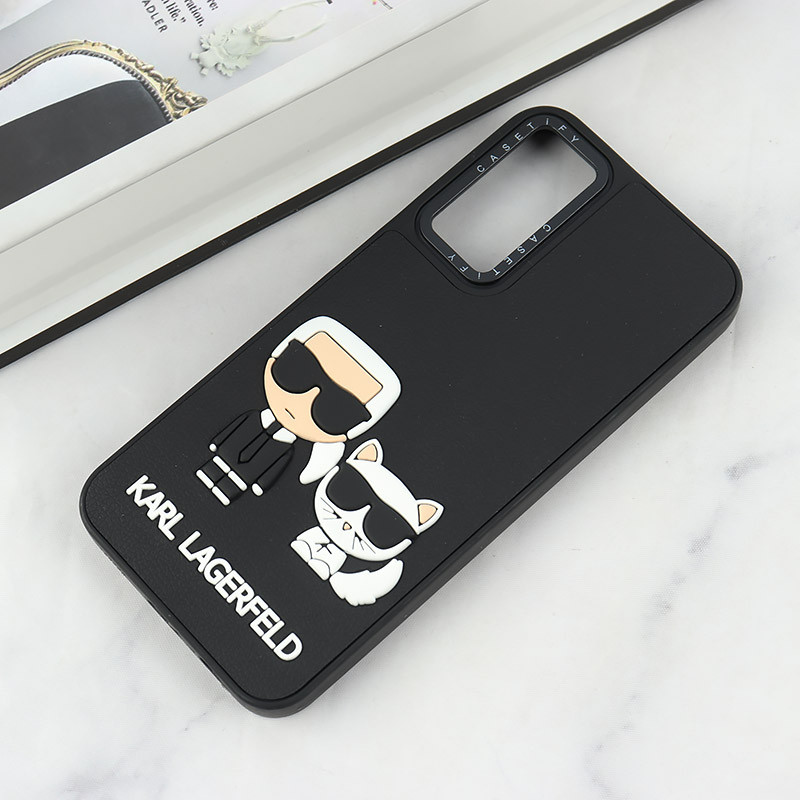 قاب Casetify سامسونگ Galaxy A14 4G / A14 5G طرح Karl Lagerfeld برجسته