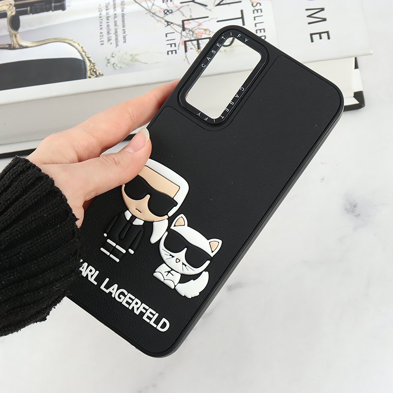 قاب Casetify سامسونگ Galaxy A14 4G / A14 5G طرح Karl Lagerfeld برجسته