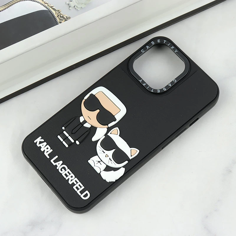 قاب Casetify آیفون iPhone 13 Pro طرح Karl Lagerfeld برجسته