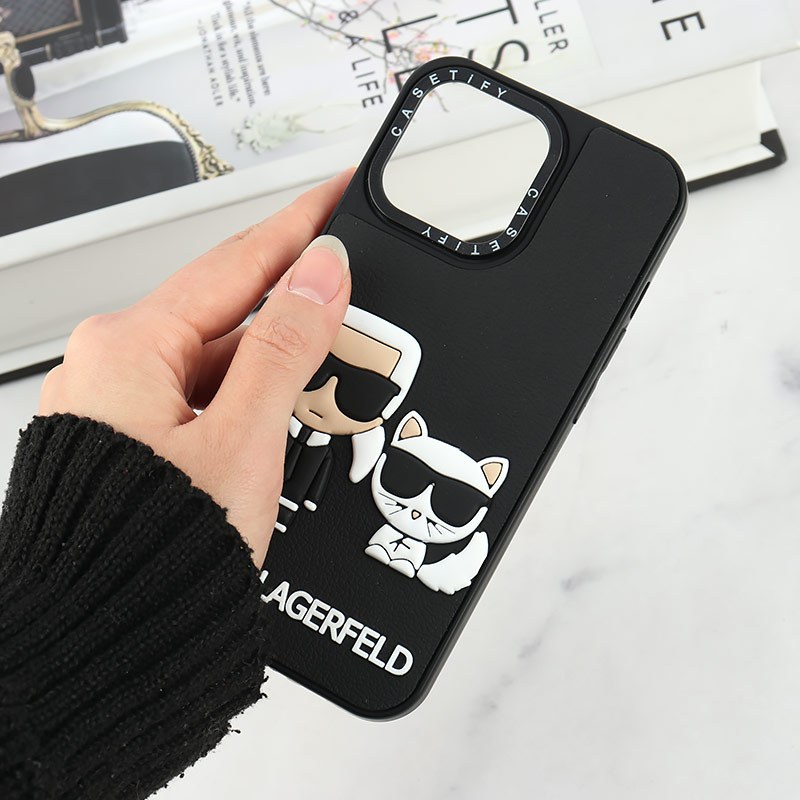 قاب Casetify آیفون iPhone 13 Pro طرح Karl Lagerfeld برجسته