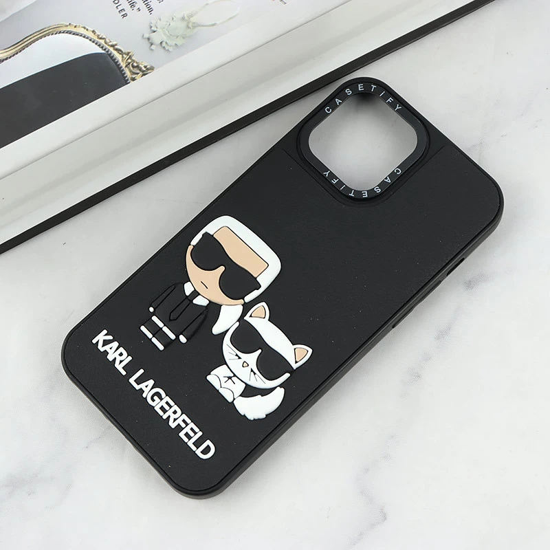 قاب Casetify آیفون iPhone 13 Pro Max طرح Karl Lagerfeld برجسته